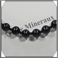 JAIS - Collier Perles 4 et 6 mm en dgrad - 49 cm - C002