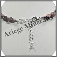 JASPE LEOPARD - Collier Perles 6  12 mm en dgrad - 45 cm - M001