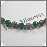 JASPE OCEAN - Collier Perles Facetes 8 mm - 44 cm - A003