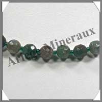 JASPE OCEAN - Collier Perles Facetes 8 mm - 44 cm - A005