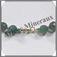 JASPE OCEAN - Collier Perles Facetes 8 mm - 44 cm - A017