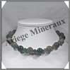 JASPE OCEAN - Collier Perles 13 mm et Perles Facetes 8 mm en altern - 42 cm - A008 Inde