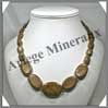 JASPE PAYSAGE - Collier Compos - Ovales 30x25, 30x20 et 16x12 mm - 50 cm - M005 Brsil
