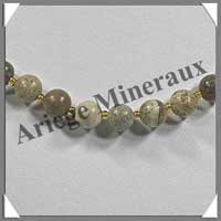 JASPE PAYSAGE- Collier Perles 8 mm - 44 cm - M002