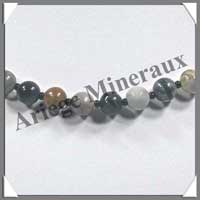 JASPE PICASSO - Collier Perles 8 mm - 47 cm - M002