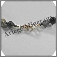 JASPE PICASSO - Collier Perles 8 mm - 45 cm - M003