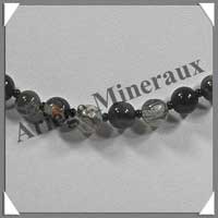 JASPE PICASSO - Collier Perles 8 mm - 45 cm - M004