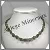 LABRADORITE - Collier Perles Ovales Facetes 10x12 mm - 46 cm - C001 Madagascar