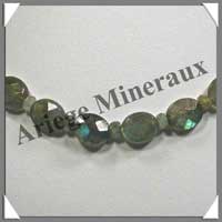 LABRADORITE - Collier Perles Ovales Facetes 10x12 mm - 45 cm - C002