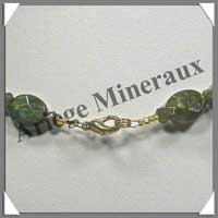 LABRADORITE - Collier Perles Ovales Facetes 10x12 mm - 45 cm - C002