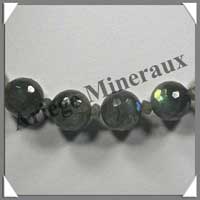 LABRADORITE - Collier Perles Facetes 14 mm - 47 cm - C002