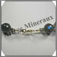 LABRADORITE - Collier Perles Facetes 14 mm - 47 cm - C002