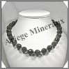 LABRADORITE - Collier Perles Facetes 14 mm - 47 cm - C003 Madagascar