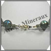 LABRADORITE - Collier Perles Facetes 14 mm - 47 cm - C003
