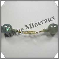 LABRADORITE - Collier Perles Facetes 14 mm - 47 cm - C004