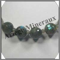 LABRADORITE - Collier Perles Facetes 14 mm - 45 cm - C005