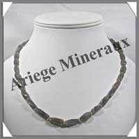 LABRADORITE - Collier Compos - Nuggets 10  15 mm - 47 cm - C001