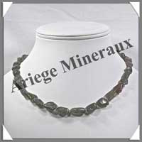 LABRADORITE - Collier Compos - Nuggets 15  20 mm - 44 cm - C001