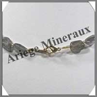 LABRADORITE - Collier Compos - Nuggets 15  20 mm - 44 cm - C001