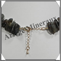 LABRADORITE - Collier Compos - Nuggets 10  20 mm - 40 cm - M001