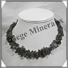 LABRADORITE - Collier Compos - Nuggets 10  20 mm - 40 cm - M002 Madagascar