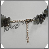 LABRADORITE - Collier Compos - Nuggets 10  20 mm - 40 cm - M002