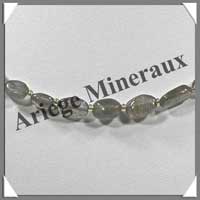 LABRADORITE - Collier Compos - Ovales 8x6 mm - 44 cm - M001