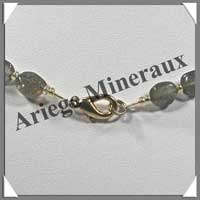 LABRADORITE - Collier Compos - Ovales 8x6 mm - 44 cm - M001