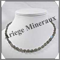 LABRADORITE - Collier Compos - Ovales 8x6 mm - 44 cm - M002