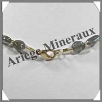 LABRADORITE - Collier Compos - Ovales 8x6 mm - 44 cm - M002