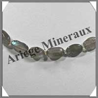 LABRADORITE - Collier Compos - Ovales 8x6 mm - 46 cm - M003