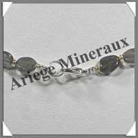 LABRADORITE - Collier Compos - Ovales 8x6 mm - 46 cm - M003