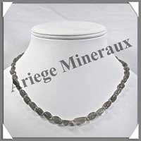 LABRADORITE - Collier Compos - Ovales 8x6 mm - 46 cm - M006