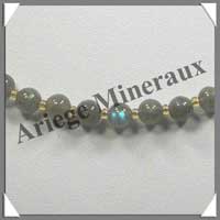 LABRADORITE - Collier Perles 6 mm - 45 cm - C001