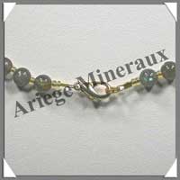 LABRADORITE - Collier Perles 6 mm - 45 cm - C001