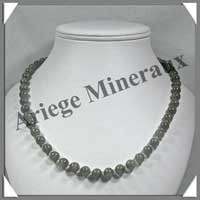 LABRADORITE - Collier Perles 8 mm - 50 cm - M001