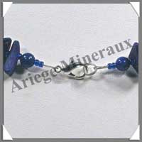 LAPIS LAZULI - Collier Baroque (Gros Morceaux) - 49 cm - M001