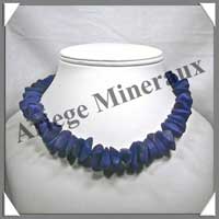 LAPIS LAZULI - Collier Baroque (Gros Morceaux) - 44 cm - M005