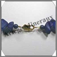 LAPIS LAZULI - Collier Baroque (Gros Morceaux) - 44 cm - M005