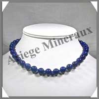LAPIS LAZULI - Collier Perles 10 mm - 44 cm - A002