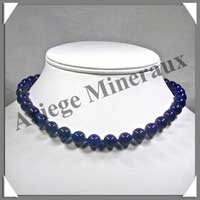 LAPIS LAZULI - Collier Perles 10 mm - 43 cm - A005