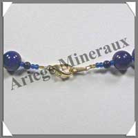 LAPIS LAZULI - Collier Perles 10 mm - 43 cm - A005