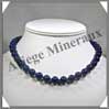 LAPIS LAZULI - Collier Perles 10 mm - 46 cm - A006 Afghanistan
