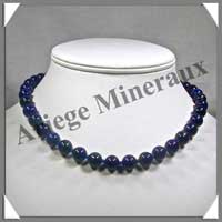 LAPIS LAZULI - Collier Perles 10 mm - 46 cm - A006