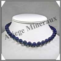 LAPIS LAZULI - Collier Perles 10 mm - 44 cm - A007