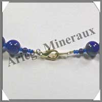LAPIS LAZULI - Collier Perles 10 mm - 44 cm - A007