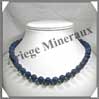 LAPIS LAZULI - Collier Perles 10 mm - 47 cm - M001 Afghanistan