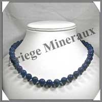 LAPIS LAZULI - Collier Perles 10 mm - 47 cm - M001