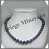 LAPIS LAZULI - Collier Perles 10 mm - 48 cm - M002 Afghanistan