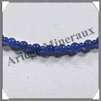 LAPIS LAZULI - Collier Perles 4 mm - 46 cm - M003